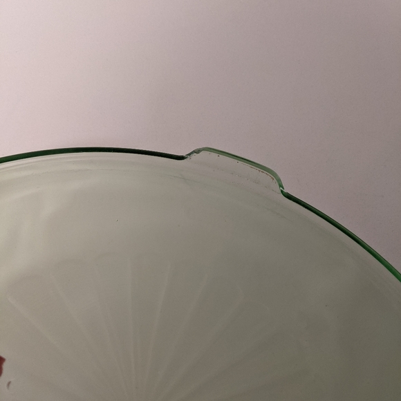 Vintage Green Vaseline Uranium Glass Cake Platter - Picture 5 of 8